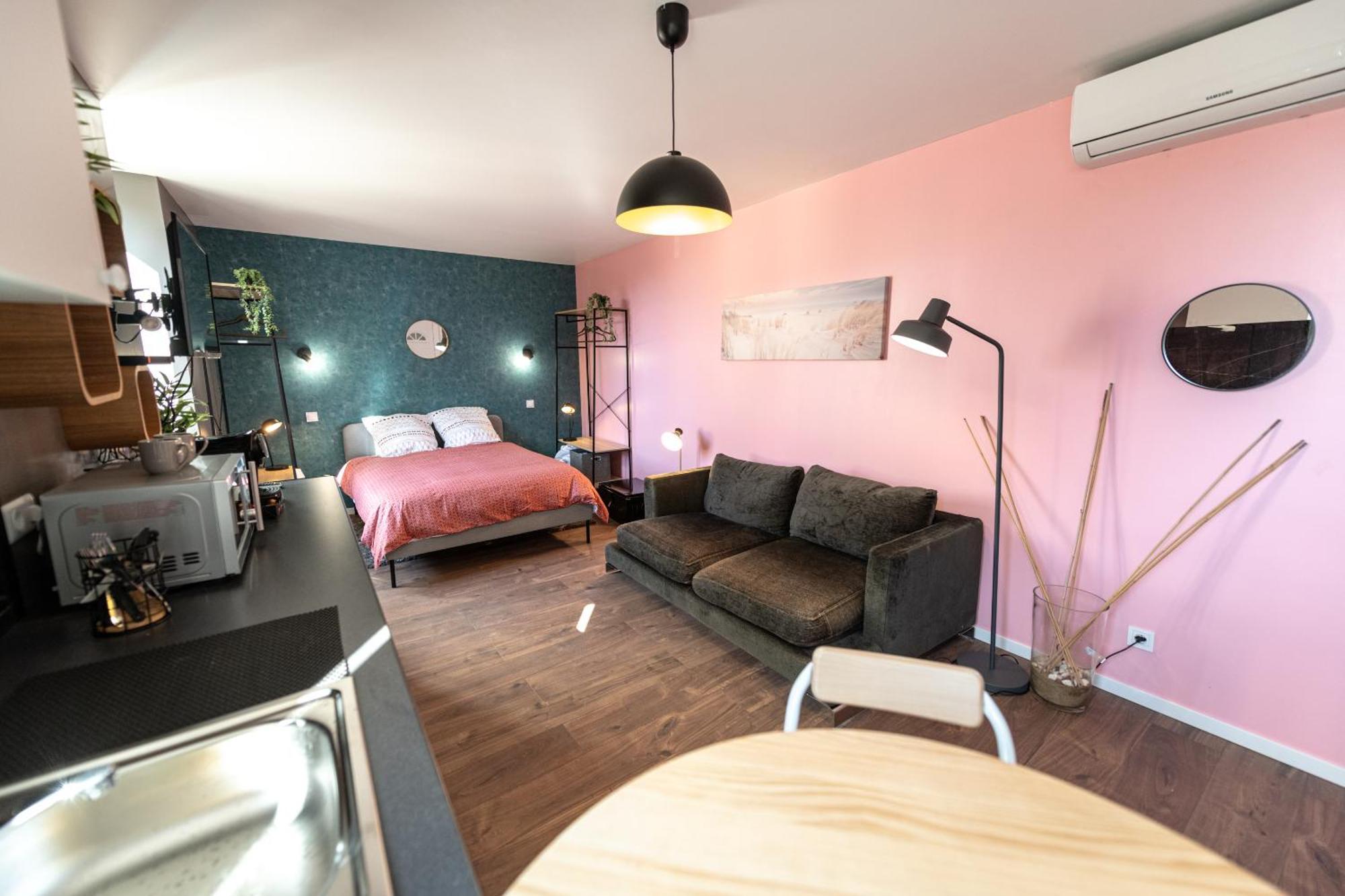 Apartamento Kasa Lounge - Climatisation - Au Calme Rive-de-Gier Exterior foto