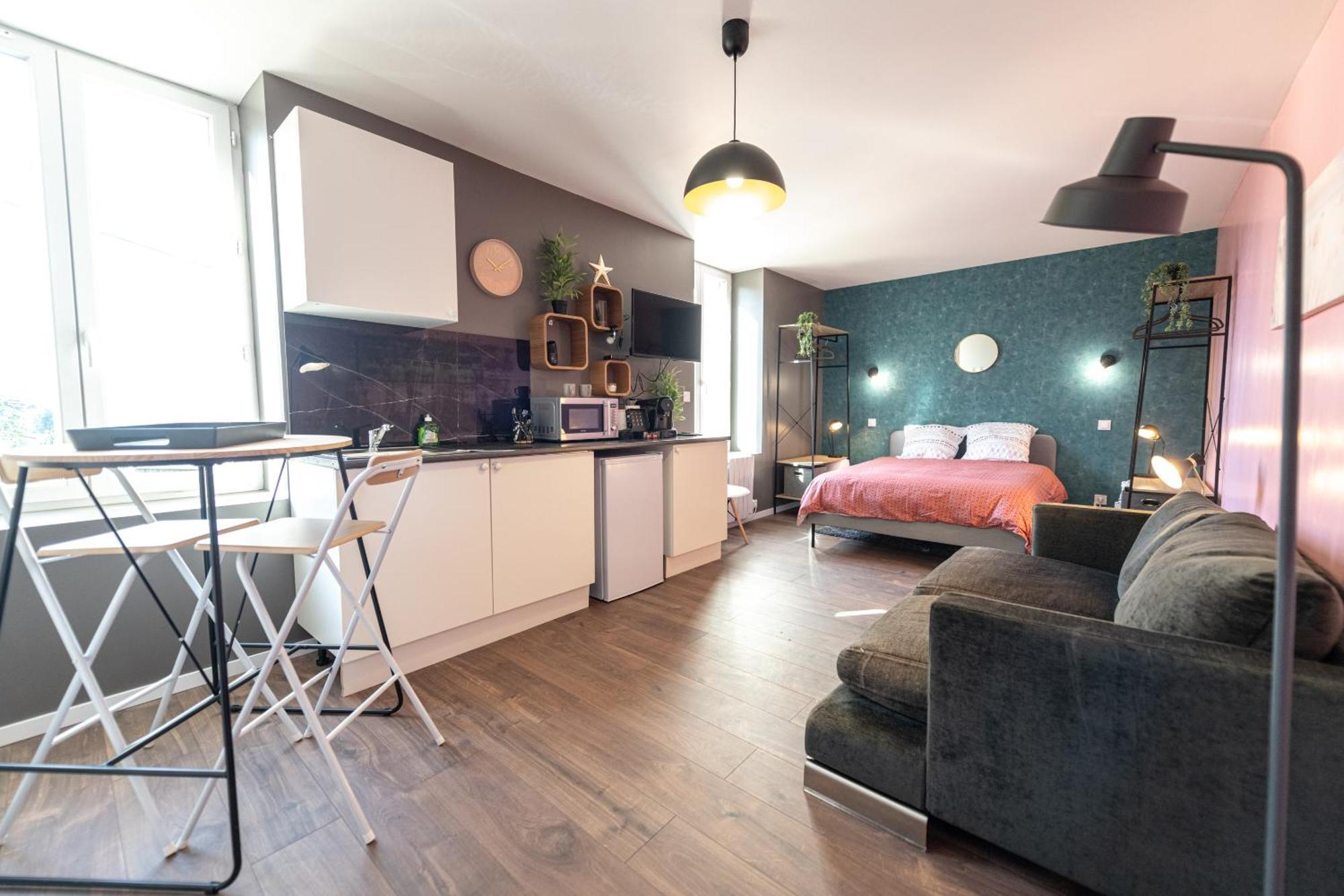 Apartamento Kasa Lounge - Climatisation - Au Calme Rive-de-Gier Exterior foto