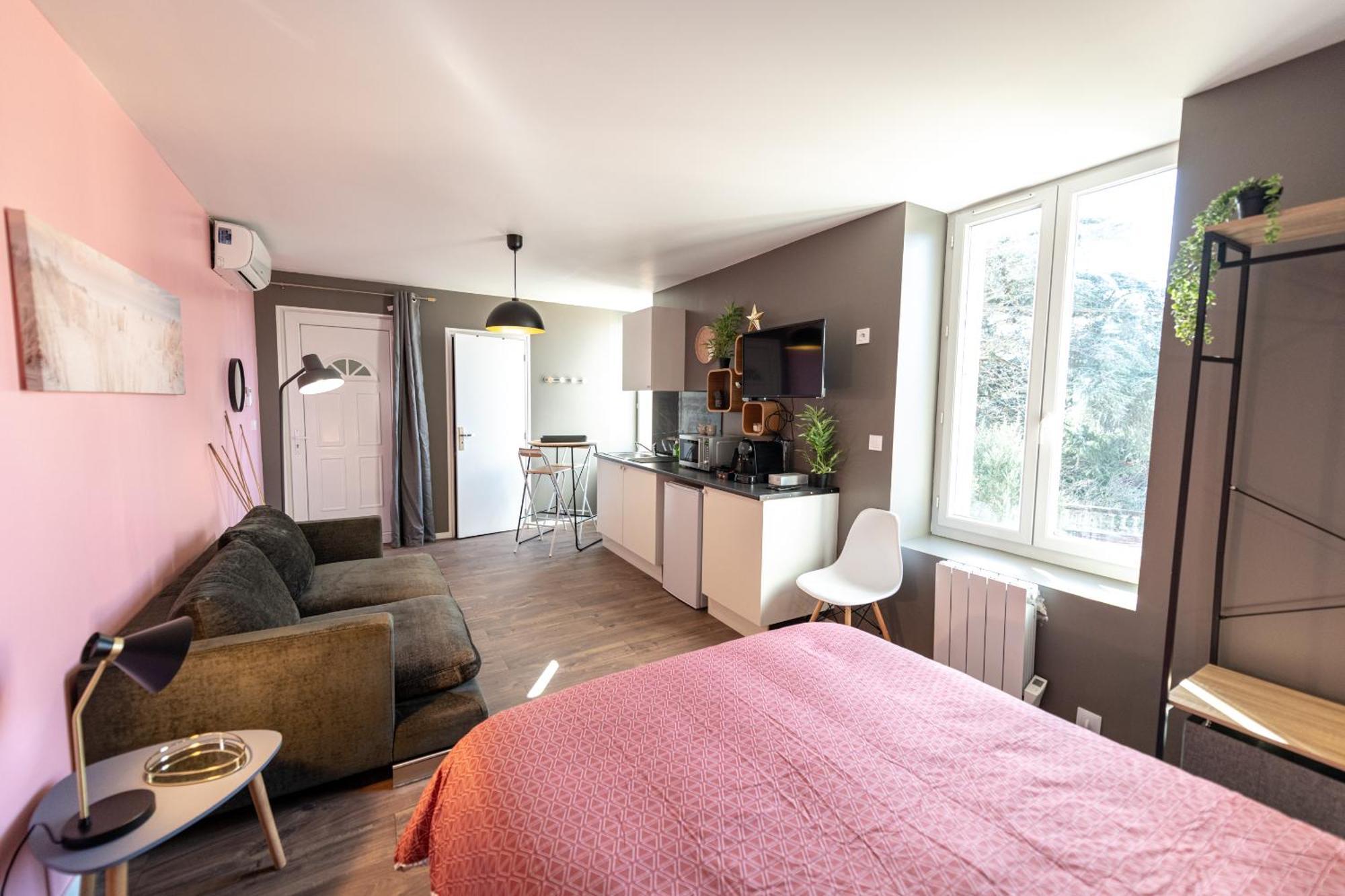 Apartamento Kasa Lounge - Climatisation - Au Calme Rive-de-Gier Exterior foto